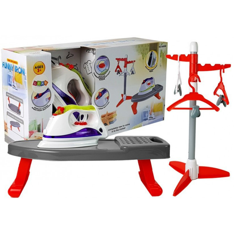 Žehlička na batérie + doska, vešiak